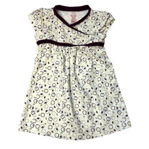 Tea Collection 100% Cotton Wrap Neck Dress 12-18M